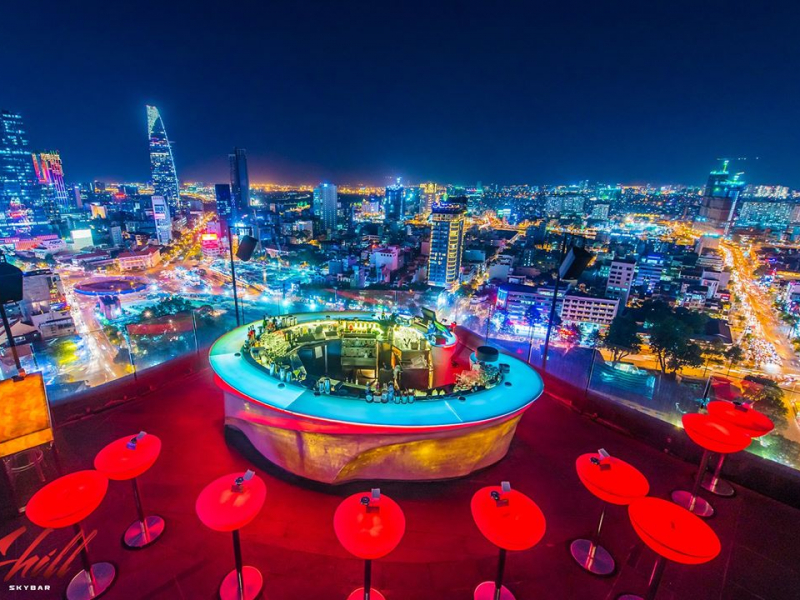 Chill Skybar - Tầng 26 - 27 Toà nhà AB, 76 Lê Lai, P. Bến Thành, Quận 1, Hồ Chí Minh