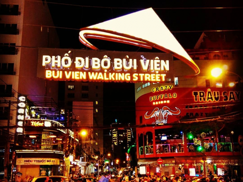 Phố Tây Bùi Viện - Đường Bùi Viện, P. Phạm Ngũ Lão, Quận 1, Hồ Chí Minh