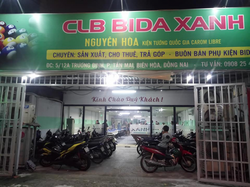 CLB Bida Xanh - Số 5/12A Trương Định, Biên Hoà, Đồng Nai