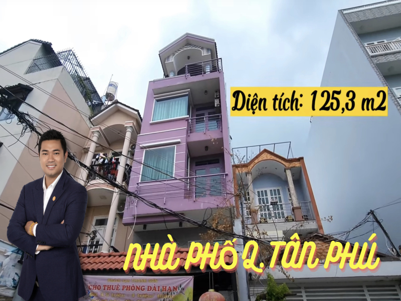 Bán nhà MT đường Huỳnh Văn Gấm DT 125m2 đang cho thuê làm khách sạn